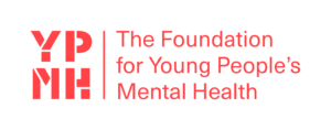 Logo which is in a red colour and reads 'YPMH The Foundation for Young People's Mental Health'