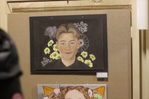 Artwork showing a young person.